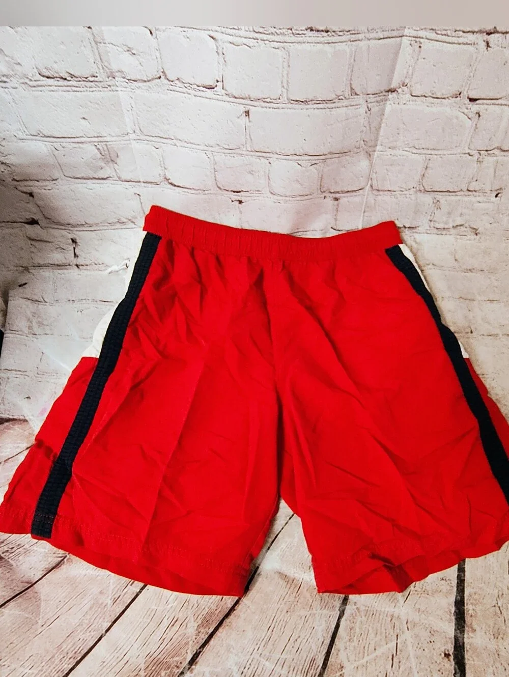 Tommy Hilfiger Red Flag Y2K Swim Shorts Small Liner